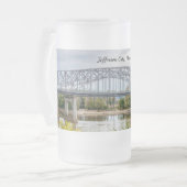 Jeff City Bridge Mattierte Tasse (Vorderseite Links)