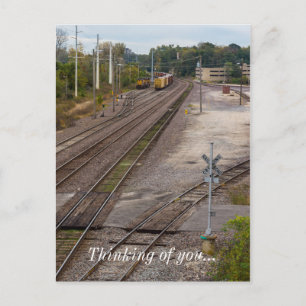 Jeff City Railroad denkt nach Postkarte