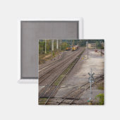 Jeff City Railroad Tracks Magnet (Vorderseite/Rückseite)