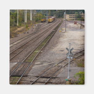 Jeff City Railroad Tracks Magnet