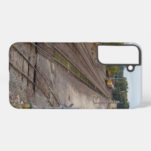 Jeff City Railroad Tracks Samsung Galaxy Hülle (Rückseite (Horizontal))