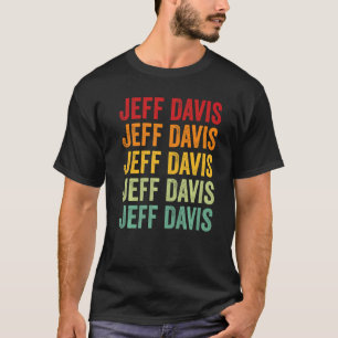 Jeff Davis Landkreis Georgia Rainbow Text T-Shirt