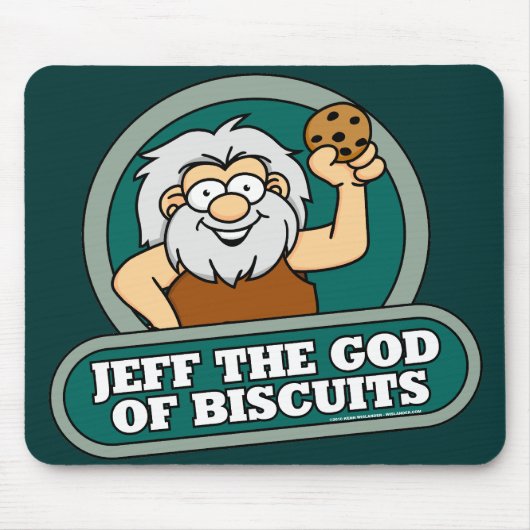 Jeff der Gott der Kekse Mousepad (Vorne)