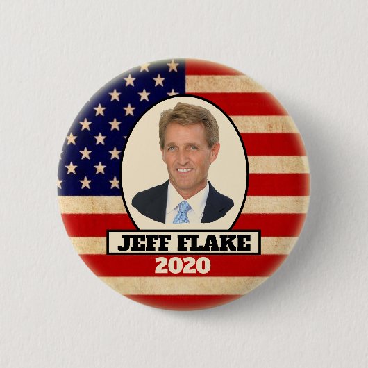 Jeff-Flocke für Präsidenten 2020 Button (Vorderseite)