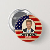 Jeff-Flocke für Präsidenten 2020 Button (Vorne & Hinten)