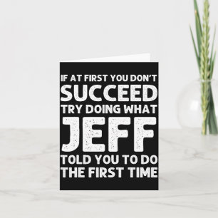 Jeff Geschenk Name D Geburtstag Lustig Weihnachten Karte