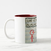 Jeff ist rot zweifarbige tasse (Links)