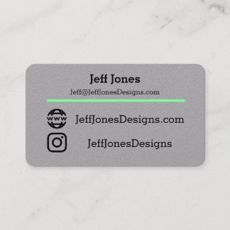 Jeff kardiert neues visitenkarte