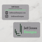 Jeff kardiert neues visitenkarte (Vorne/Hinten)