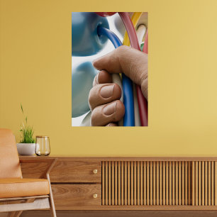 Jeff Koons Skulptur "Bouquet of Tulips" in Paris Poster