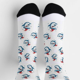 Jeff landshark in Weihnachten Socken