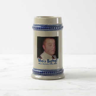 Jeff Olson, der Stein Wedding ist Bierglas