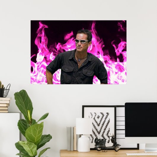 Jeff Probst Poster (Heimbüro)