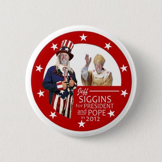Jeff Siggins für Präsident 2012 Button (Vorderseite)