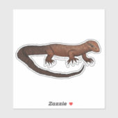 Jeff the Ackie vinyl sticker  (Blatt)