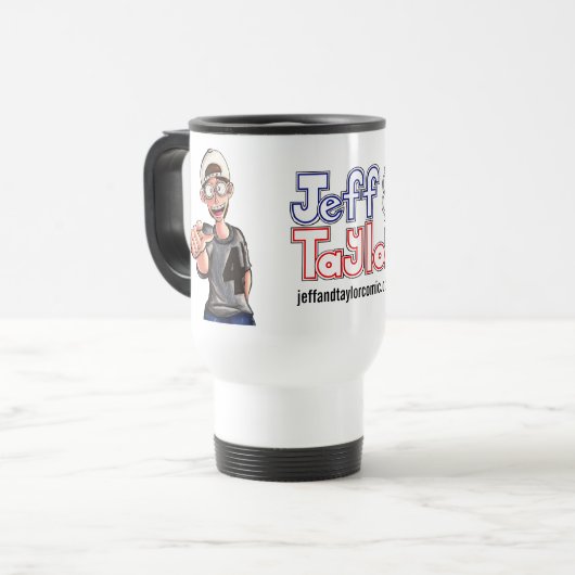 Jeff- u. Taylor-Tasse Reisebecher (Vorderseite Links)
