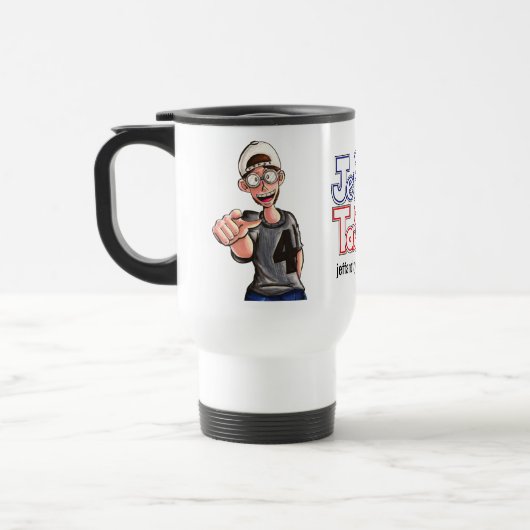 Jeff- u. Taylor-Tasse Reisebecher (Links)