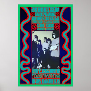Jefferson Airplane 1966 Konzertposter Nachdruck 1 Poster