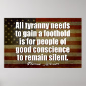 Jefferson: Alle Tyrannei braucht.. Poster (Vorne)