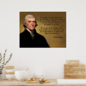 Jefferson Christlich Morality Poster (Küche)