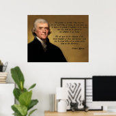 Jefferson Christlich Morality Poster (Heimbüro)