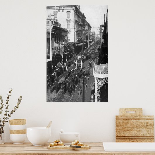 Jefferson Davis Beerdigung in New Orleans: 1908 Poster (Küche)