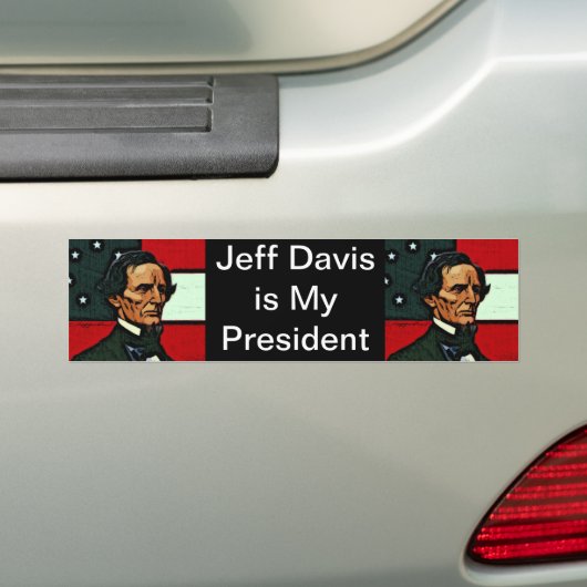 Jefferson Davis, Präsident des Confederacy Autoaufkleber (Auf Auto)