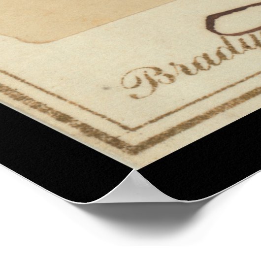 Jefferson Davis Signed Card 1860 Poster (Ecke)