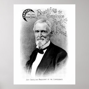 Jefferson Davis Vintag Advertisement Poster