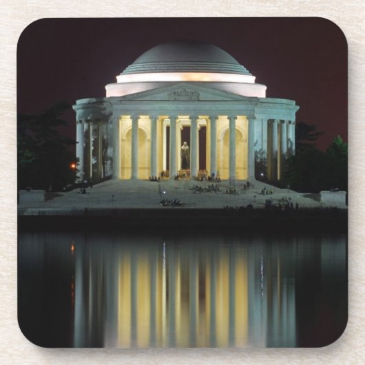 Jefferson-Denkmal Getränkeuntersetzer (Vorderseite)
