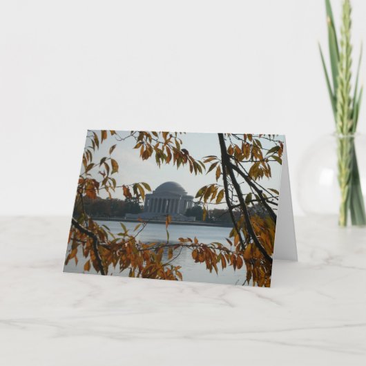 Jefferson-Denkmal im Fall Karte (Vorderseite)