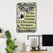 Jefferson: Die Beste Gefahr Poster (Heimbüro)