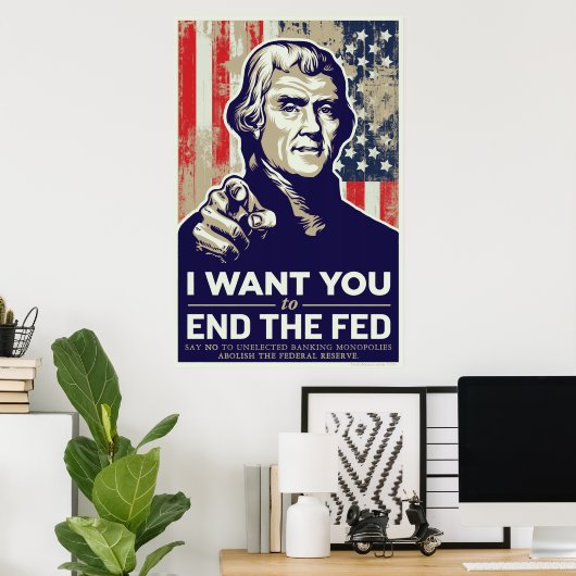 Jefferson End Das Gefüttert Poster (Heimbüro)