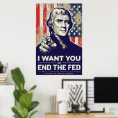 Jefferson End Das Gefüttert Poster (Heimbüro)
