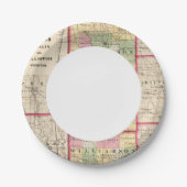 Jefferson, Franklin, Williamson-Landkreis Pappteller (Vorderseite)