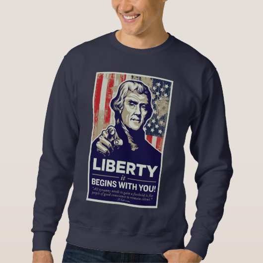 Jefferson-Freiheits-Shirt Sweatshirt (Vorderseite)