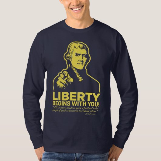 Jefferson-Freiheits-Shirt T-Shirt (Vorderseite)