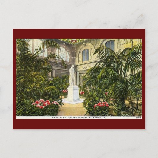 Jefferson Hotel, Richmond, Virginia Vintag Postkarte (Vorderseite)