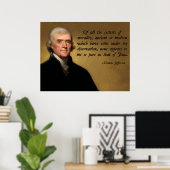 Jefferson Jesus Zitat Poster (Heimbüro)