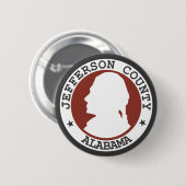 Jefferson Landkreis Siegel Button (Vorne & Hinten)