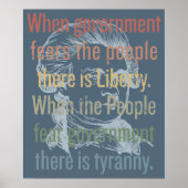 Jefferson Liberty Quote Print Poster (Vorne)