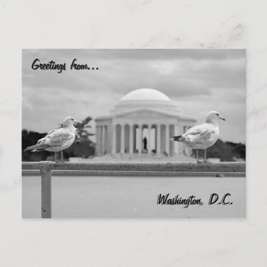 Jefferson Memorial / Gezeitenbecken Postkarte (Vorderseite)