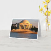 Jefferson Memorial Note/Greeting Card Karte (Gelbe Blume)