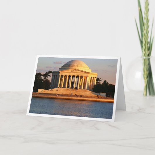 Jefferson Memorial Note/Greeting Card Karte (Vorderseite)