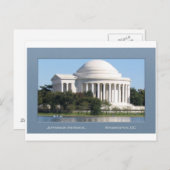 Jefferson Memorial Post Card Postkarte (Vorne/Hinten)