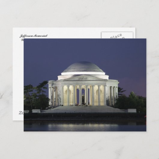 Jefferson Memorial Postcard Postkarte (Vorne/Hinten)