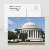 Jefferson Memorial Postkarte (Vorne/Hinten)