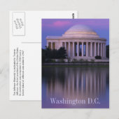 Jefferson Memorial Postkarte (Vorne/Hinten)