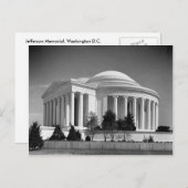Jefferson Memorial Postkarte (Vorne/Hinten)