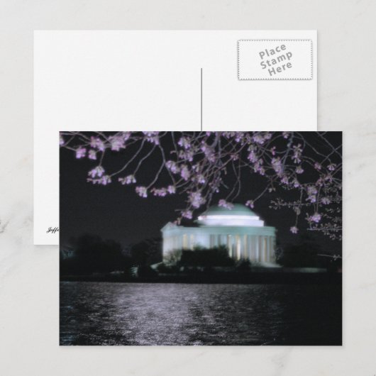 Jefferson Memorial Postkarte (Vorne/Hinten)